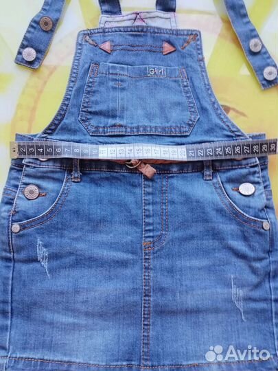 Джинсовый комбинезон для девочки