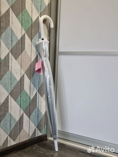 Зонт прозрачный трость