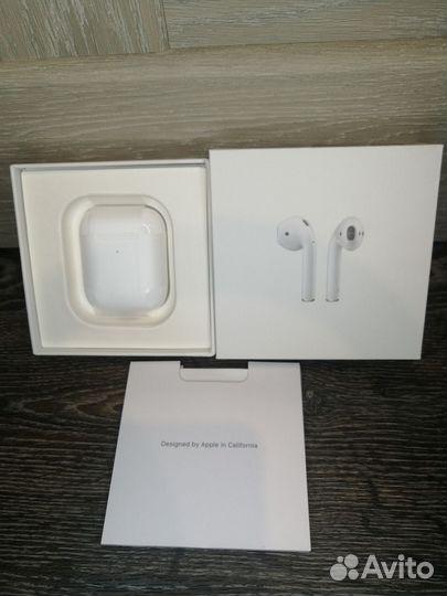 AirPods 2 беспроводные наушники / Отличный звук