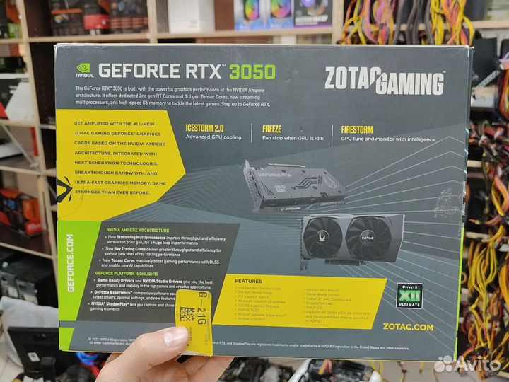 RTX 3050 8 Gb Гарантия