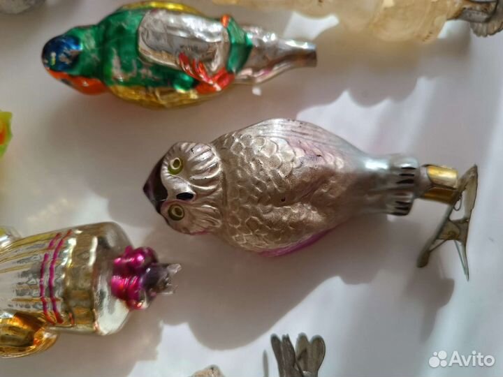 Елочные игрушки СССР на прищепке