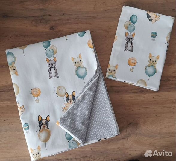 2 комплекта (пододеяльник и наволочка)