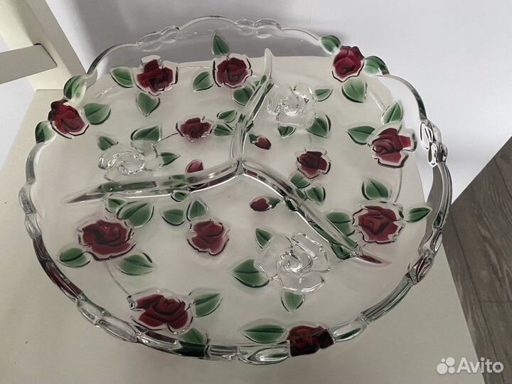 Хрустальная менажница