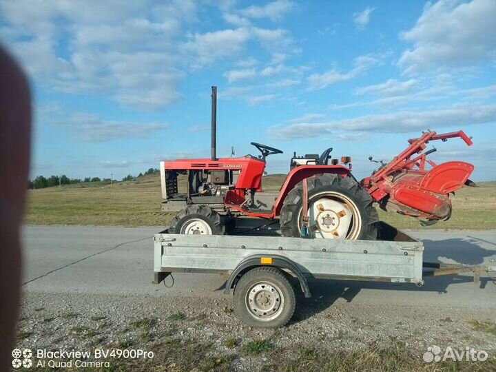 Вспашка земли минитрактором