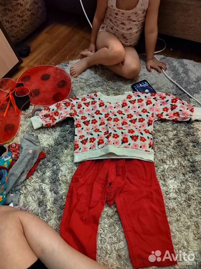 Вещи пакетом для девочки 80 98