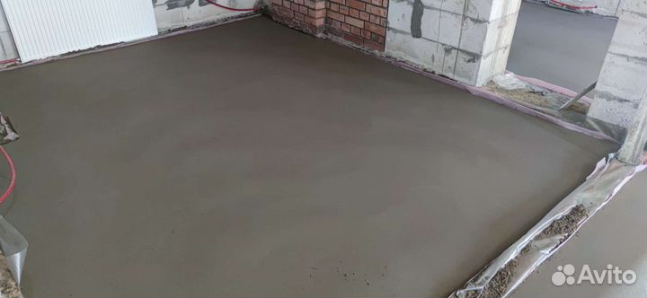 Полусухая стяжка пола под ключ