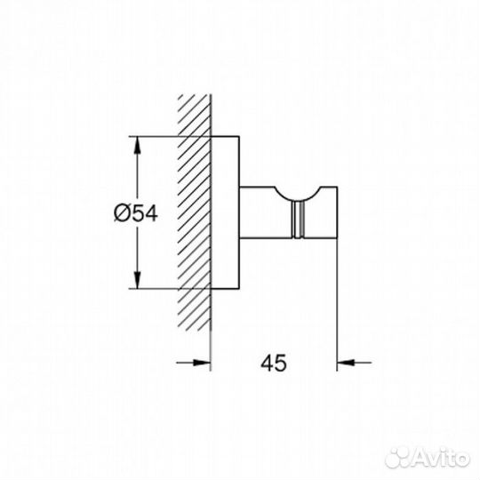 Крючок Grohe Essentials 40364GN1 Холодный рассвет