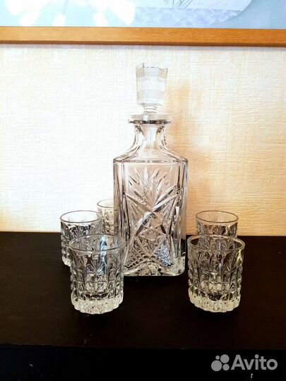 Графин и стопки хрусталь СССР