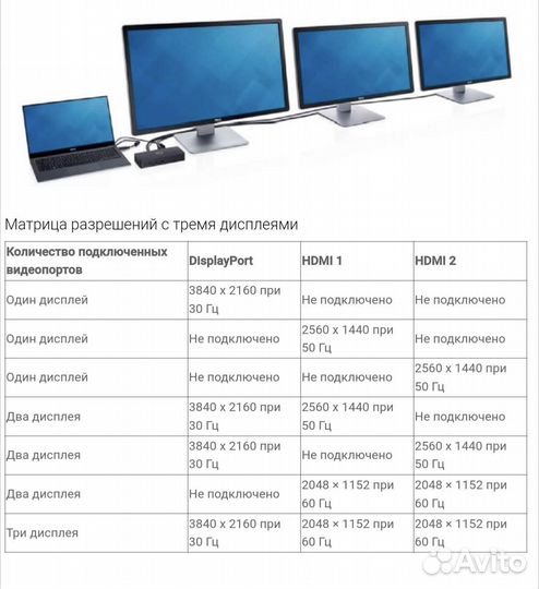 Док станция Dell D3100