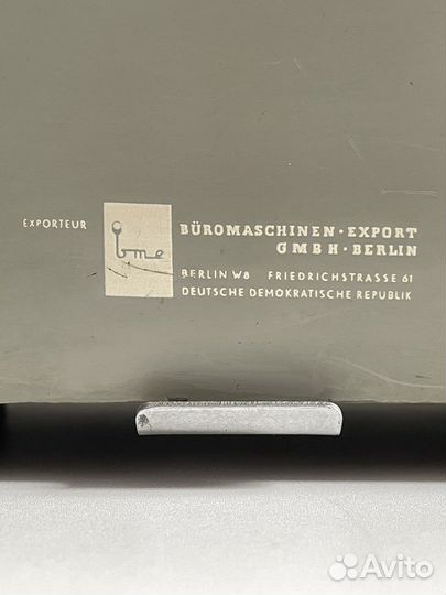 Печатная машинка Optima M14 гдр 1962-1980гг
