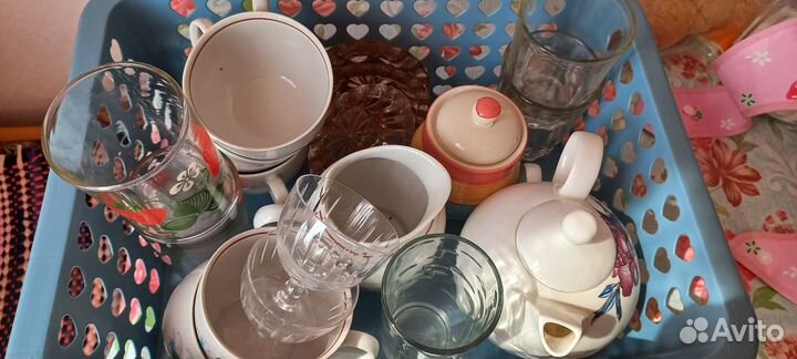 Фарфоровая посуда СССР сервиз чайный лфз