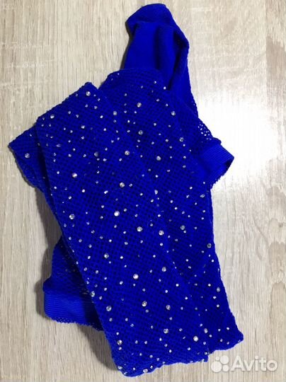 Колготки в сетку со стразами