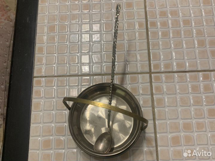 Сахарница мельхиор СССР