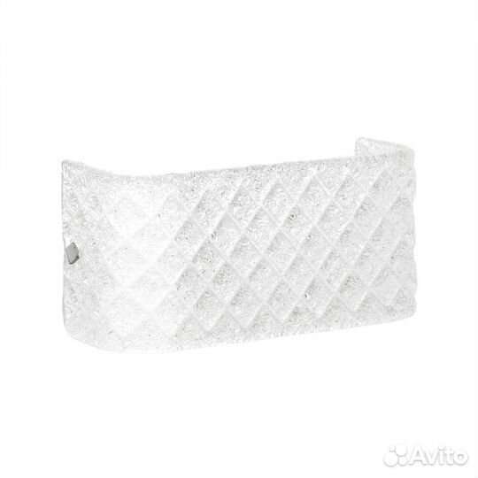 Бра настенный металлический со стеклом