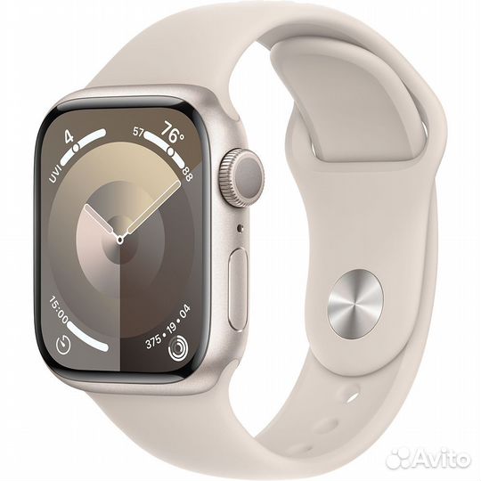 Смарт-часы apple watch series 9 41 мм starlight ра