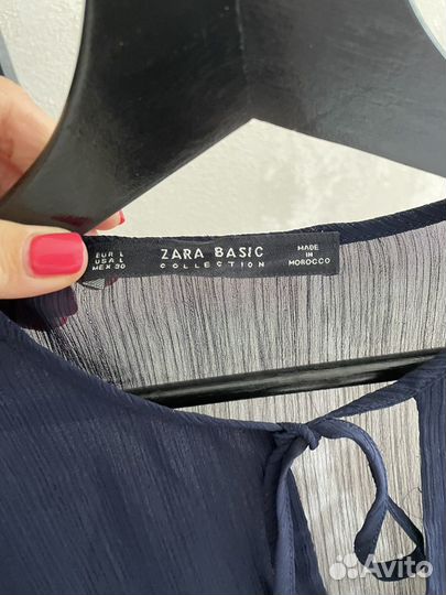 Блузка рубашка zara l