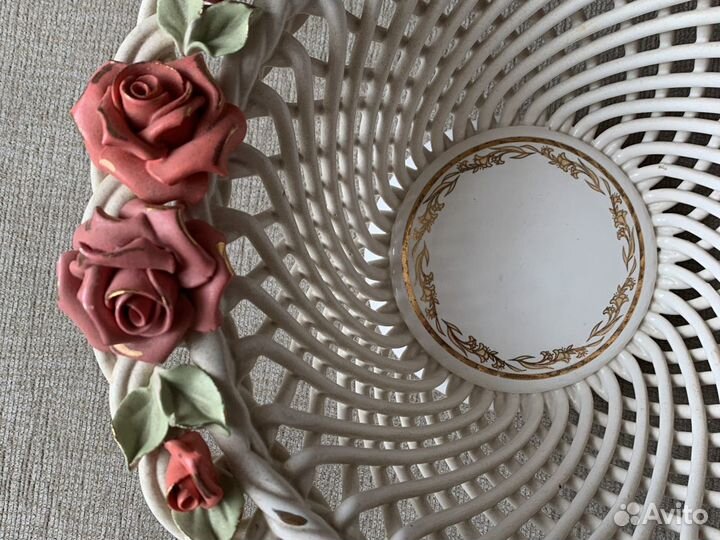 Ваза для фруктов винтажная