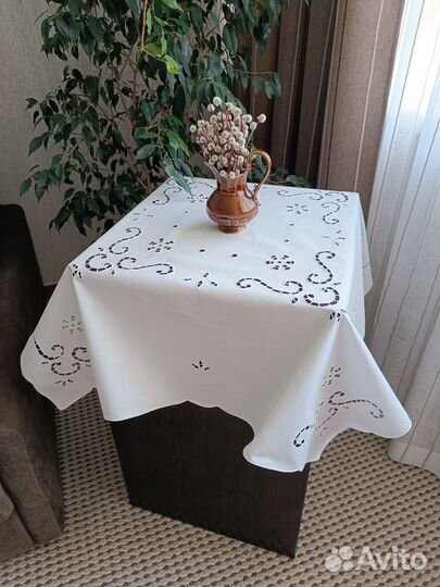 Чайные скатерти Ришелье С вышивкой Винтаж