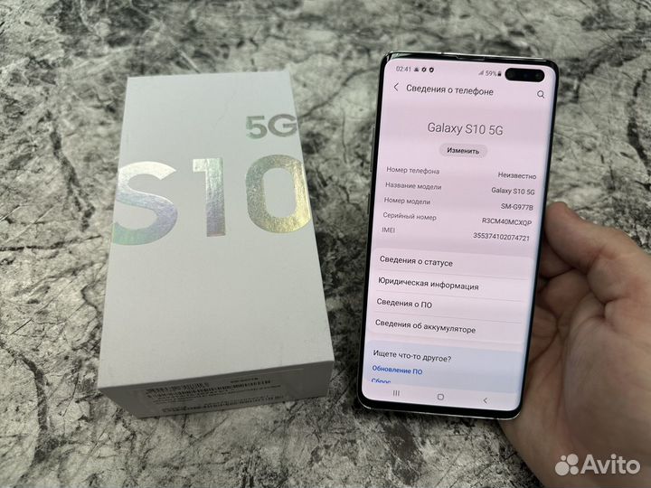 Samsung Galaxy S10 5G Single sim, 8/512 ГБ