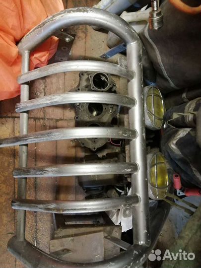 Кенгурятник на ниву полный комплект