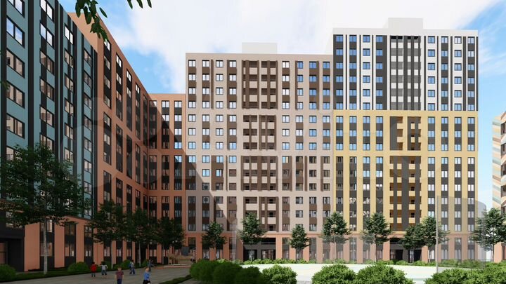 1-к. квартира, 33,1 м², 12/17 эт.