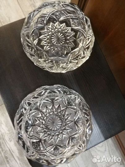 Конфетница пепельница СССР. хрусталь