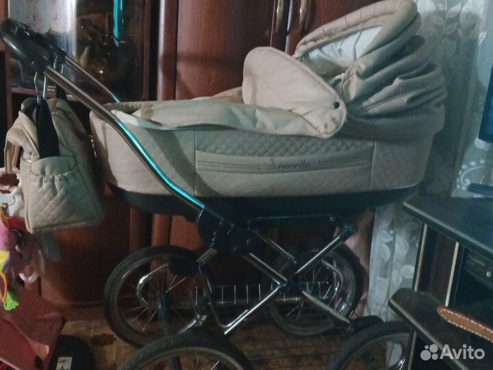 Коляска 2 в 1 эко кожа