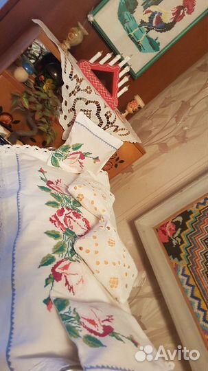 Убранство для кукольной кроватки из антикварных 2