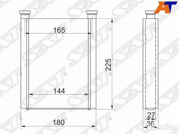 Радиатор отопителя салона toyota RAV4