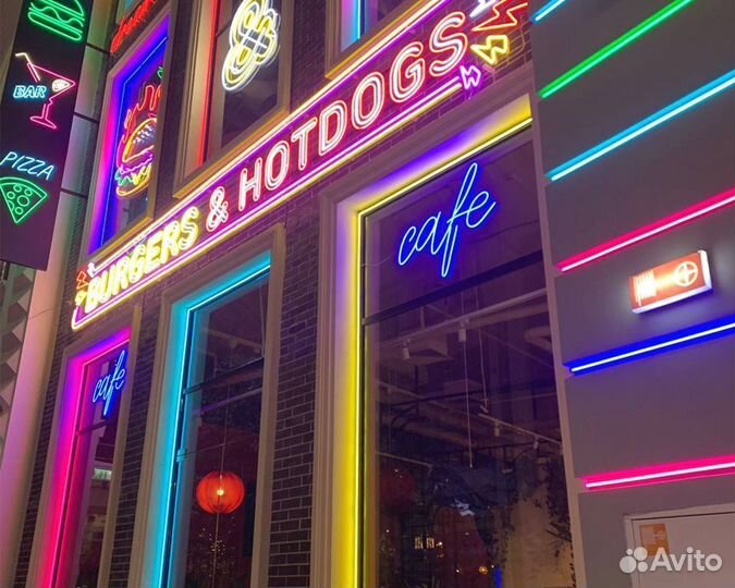 Вывески,световые объемные буквы,гибкий неон