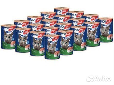 Консервы MON AMI для кошек с индейкой (20 шт)