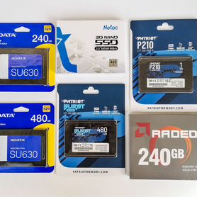 SSD 240 GB, 512 GB, 1 TB Новые SSD