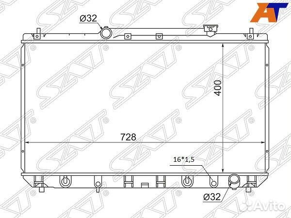 Радиатор toyota mark II wagon qualis