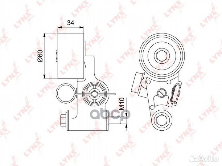 Ролик натяжной ремня грм PT1040 lynxauto