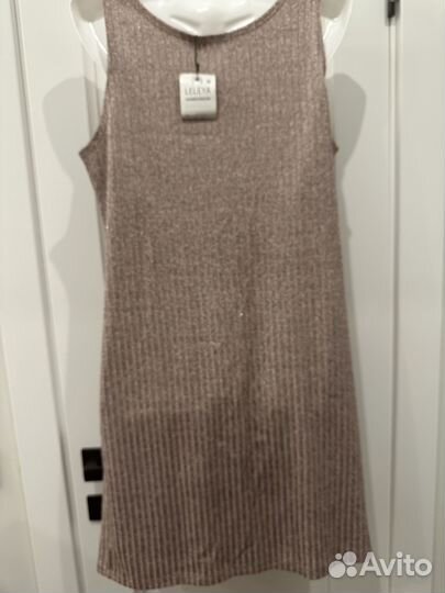 Трикотажный сарафан с люрексом, новый, с этикеткой