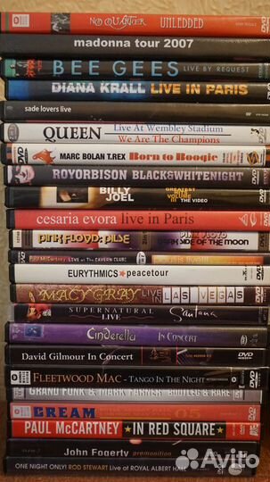 Dvd диски видео рок музыка и фильмы
