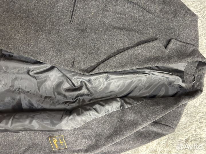 Пиджак пальто серый шерсть как lime