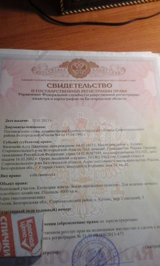 Участок 40 сот. (СНТ, ДНП)