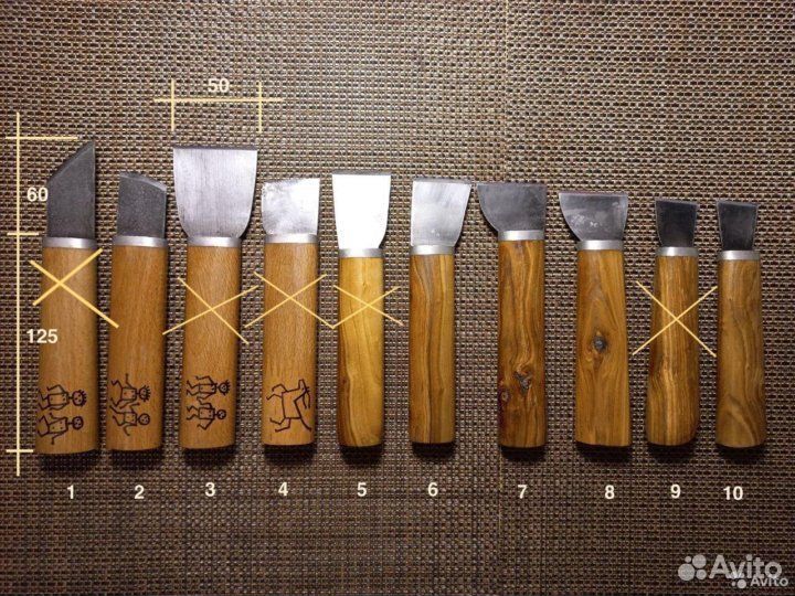 Ножи для работы с кожей, деревом