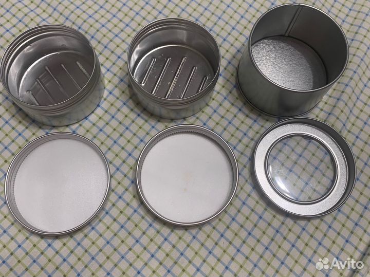 Баночки пустые жестяные