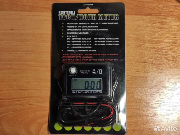 Универсальный тахометр и счётчик моточасов