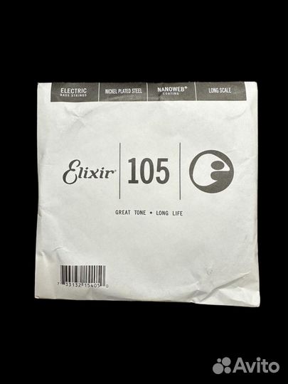 Одиночная струна 105 Elixir 15405 Nanoweb