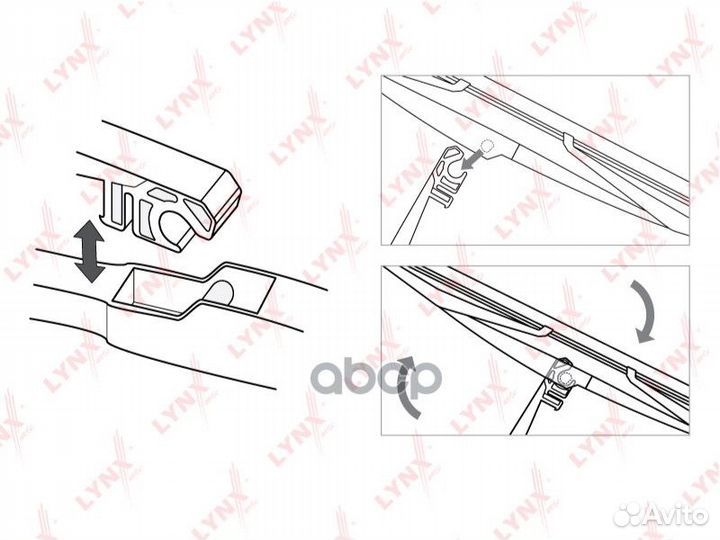 LR30E. щетка каркасн., задняя 300/12''Mazda 3/5