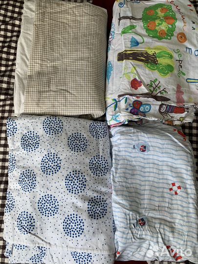 Бортики в кроватку + постельное