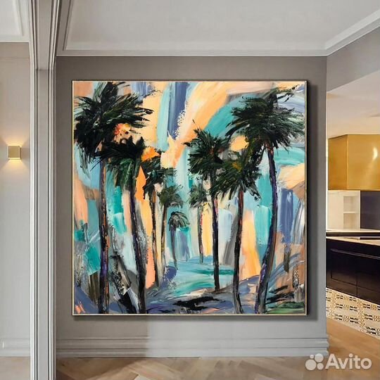 Большие абстракции картины маслом Беспл. доставка