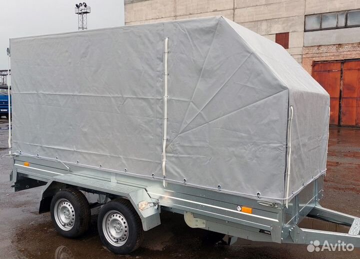 Прицеп 2-осный с балансирной подвеской 3.7х1.5х1.7