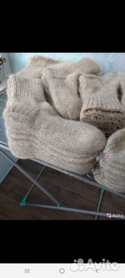 Шерстяные носки ручной вязка