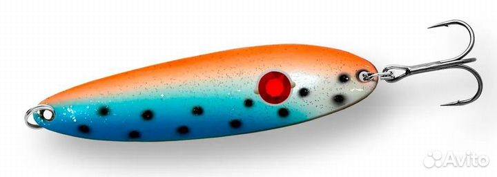 Блесна Sprut Pluto Fat Crystal Spoon (90mm/42g/BWO