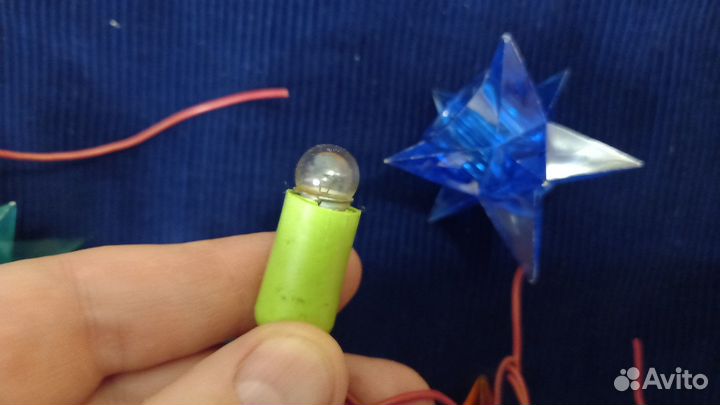 Елочная гирлянда СССР Кристаллы