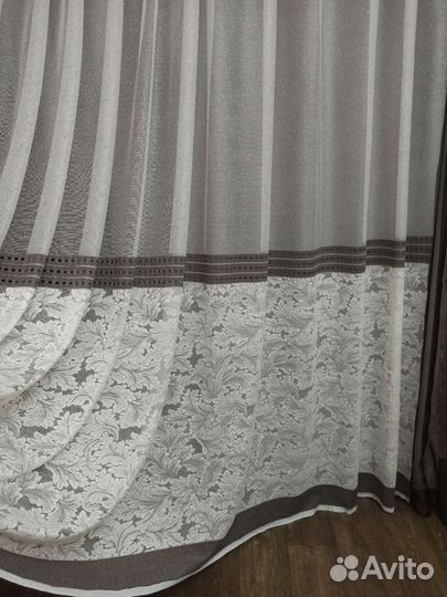 Тюль красивый жаккард новый